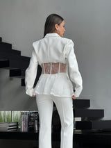 חליפת איימי לבן