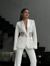 חליפת איימי לבן