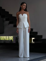 אוברול מארי לבן