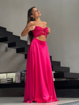 שמלת רוקו ורוד