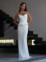 שמלת מירדנה לבן