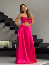 שמלת רוקו ורוד