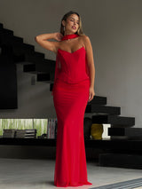 שמלת מירדנה אדום