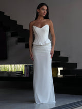 שמלת מירדנה לבן