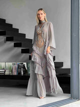 שמלת סיציליה ירוק אפור