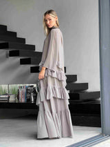 שמלת סיציליה ירוק אפור