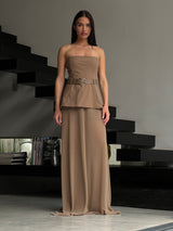 שמלת רייל חום