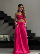 שמלת רוקו ורוד