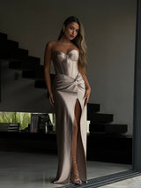 שמלת אדריאנה שמפניה