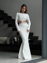 שמלת נטלי לבן