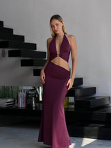 שמלת גרג בורדו