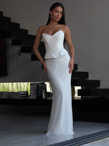 שמלת מירדנה לבן