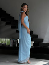 שמלת מלאני תכלת