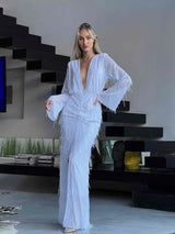 שמלת רנה לבן