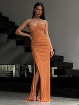 שמלת ריזל כתום