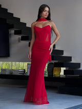 שמלת סקוט אדום