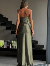 שמלת אדריאנה זית