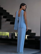 שמלת עלמה תכלת