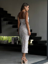 שמלת אלכסנדרה לבן