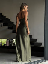 שמלת אדריאנה זית