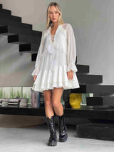 שמלת אדית לבן