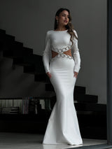 שמלת נטלי לבן