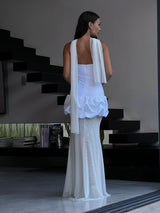 שמלת דייב לבן