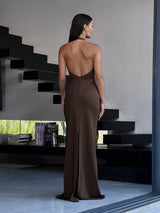 שמלת אסטראה חום