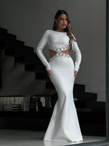 שמלת נטלי לבן