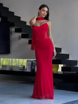 שמלת סקוט אדום