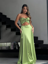 שמלת רוקו ירוק