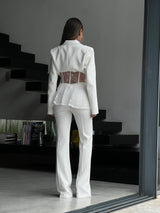 חליפת איימי לבן