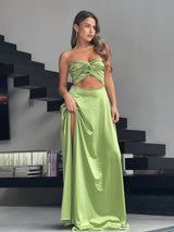 שמלת רוקו ירוק