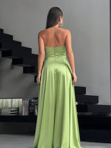 שמלת רוקו ירוק