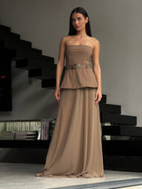 שמלת רייל חום