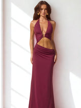 שמלת גרג בורדו