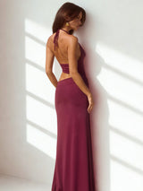 שמלת גרג בורדו