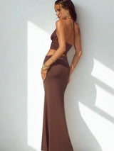 שמלת גרג חום