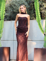 שמלת ג׳ולי חום