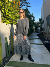 חצאית אליאנס כסף