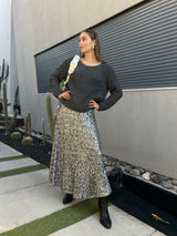 חצאית אליאנס כסף