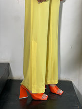 חליפת אנג׳לה צהוב