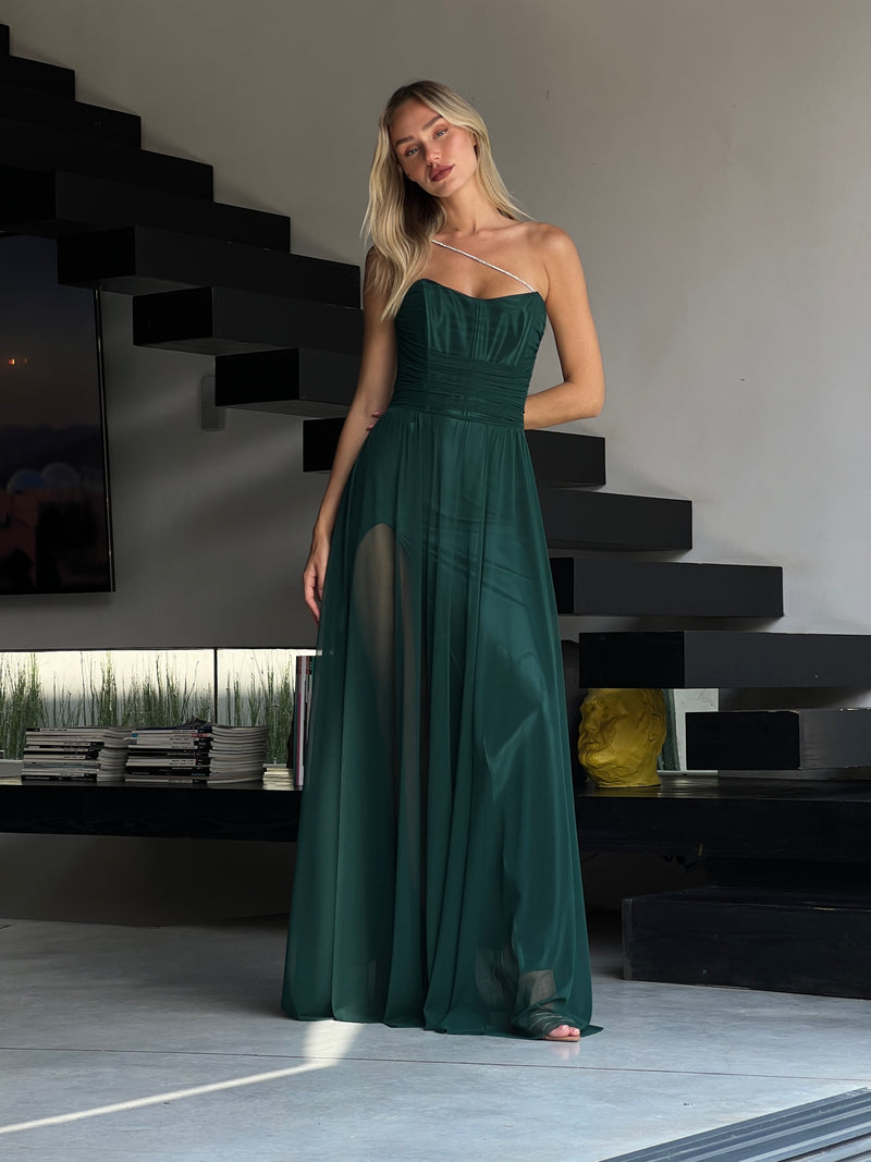 שמלת ג׳וסי ירוק