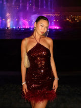 שמלת ניקול בורדו