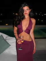 שמלת גרג בורדו