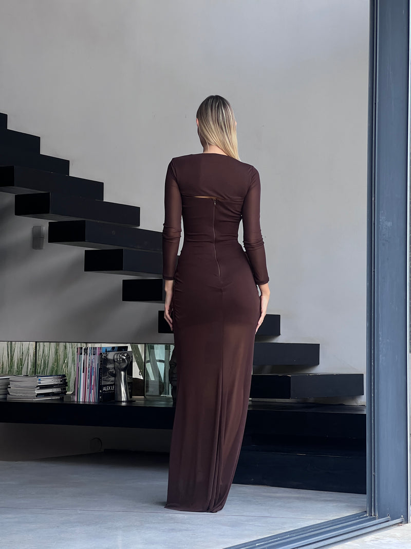 שמלת מרלין חום