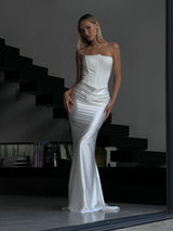 שמלת סיאנה לבן