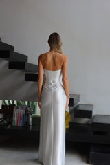 שמלת אדריאנה לבן - SHESH