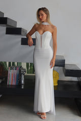 שמלת מוניק לבן - SHESH