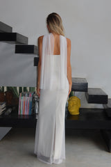 שמלת מוניק לבן - SHESH